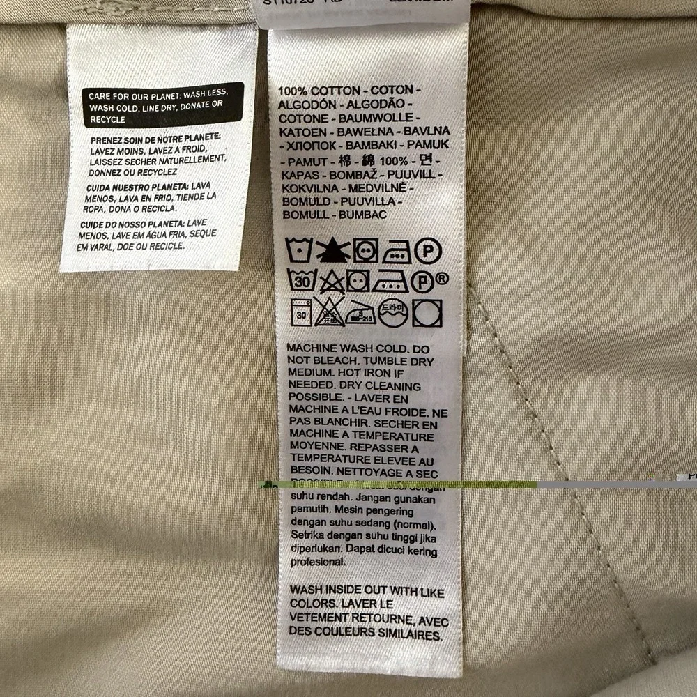 Levi's XX‎ Cargo Straight Fit Demitasse Phalarope Camo Cotton Twill Pants
